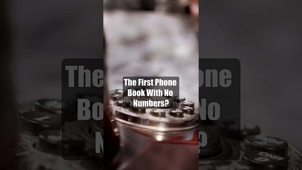 The First Phone Book with No Numbers