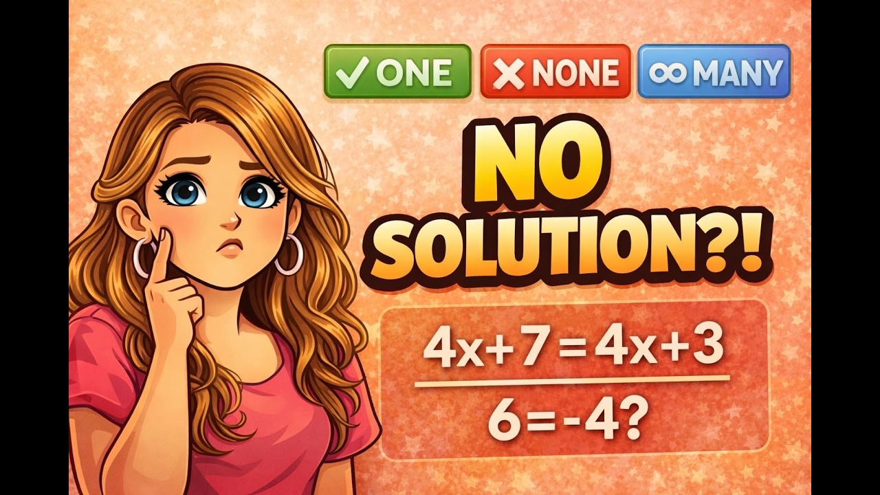 How to Tell if an Equation Has One, None, or Infinite Solutions