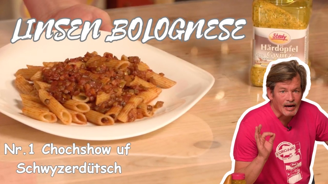 Vergiss s’Original: Die schnelli Linsen-Bolognese mit em Stedy-Kick!