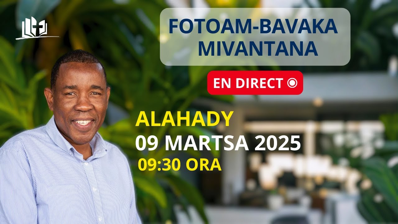 Fotoam-bavaka mivantana miaraka amin’i Pasteur Eugene Nyathi | Alahady 09 Martsa | @ 09:30 Ora