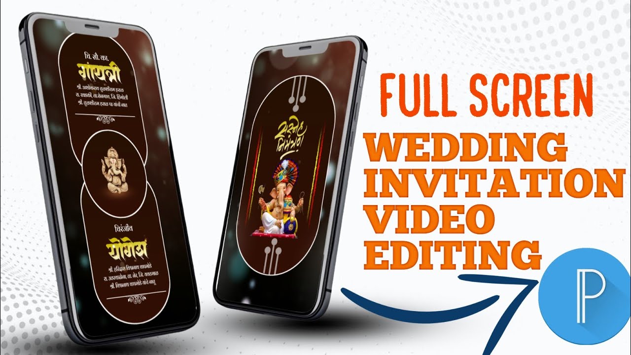 wedding invitation video plp file | lagna patrika video editing
