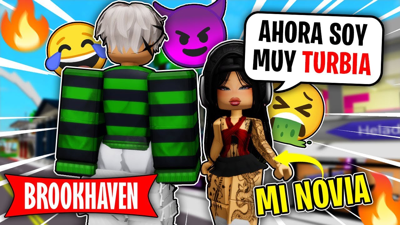 MI NOVIA se VOLVIO PILCHERA 😈 en BROOKHAVEN 🏡 (BROMA) - Roblox