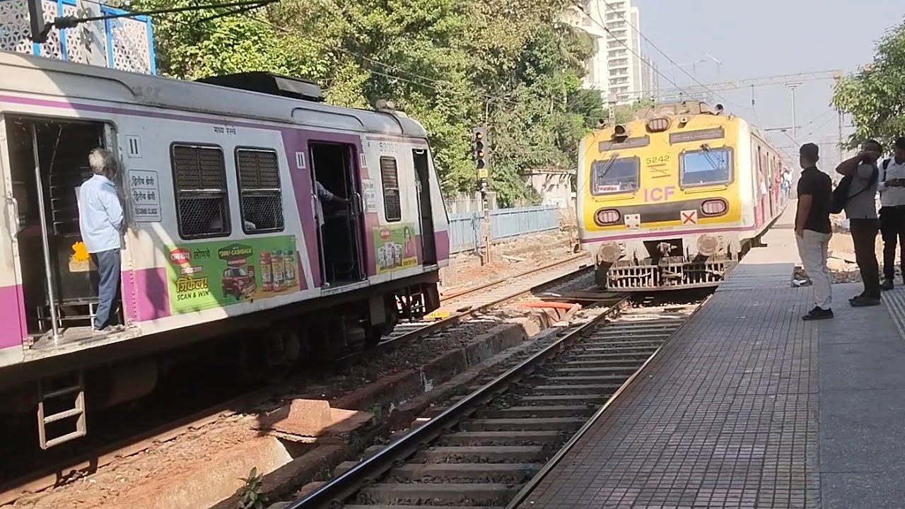 Mumbai local train journey video | Train videos Indian railways station latest 
