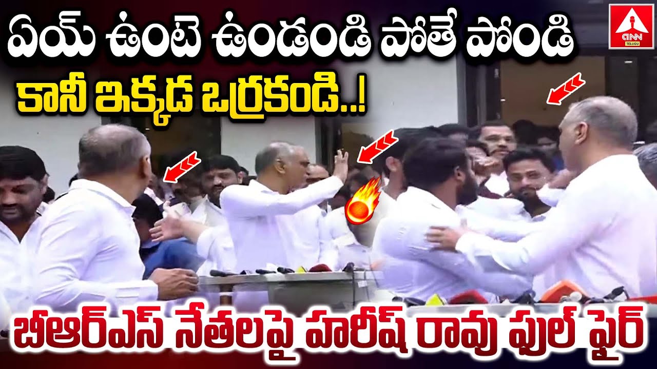 ఏయ్ ఉంటె ఉండండి పోతే పోండి కానీ ఇక్కడ ఒర్రకండి..! | Harish Rao Fires On BRS Leaders | ANN Telugu