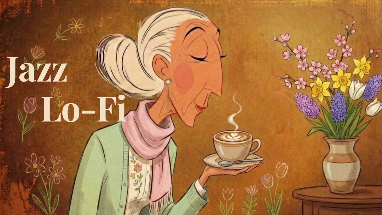 Lo-Fi Jazz Cafe Music ☕ Soft Spring Afternoon Cozy Vintage · 1940s Female Vocal Jazz for Work Study