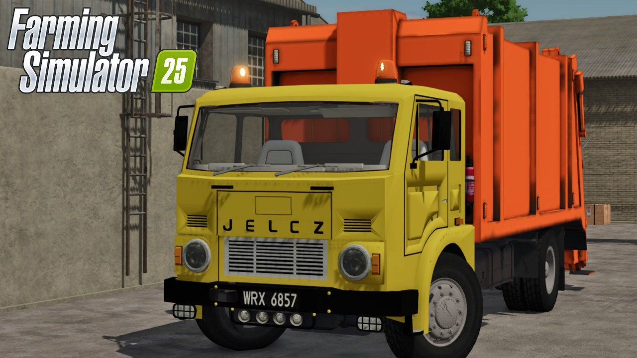 FS25 - Jelcz 315M - Garbage Truck - NEW TRUCK MOD for Farming Simulator 2025 GAMEPLAY