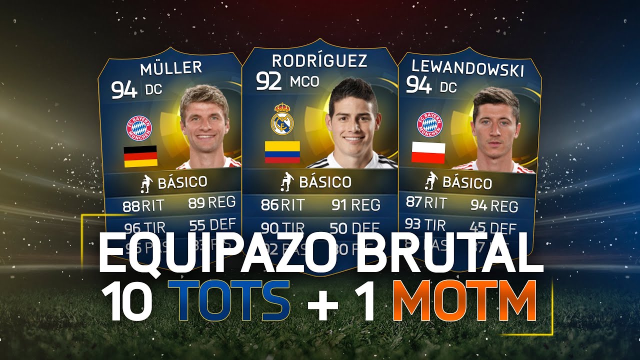 FIFA 15 | EQUIPAZO BRUTAL CON 10 TOTS + 1 MOTM - BBVA + BUNDESLIGA