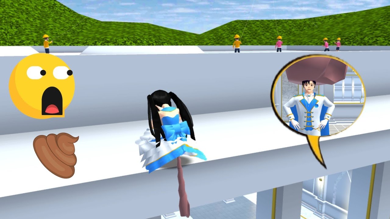 Putri Kecil Rina Main Layangan Malah Kebelet Eek Di Atap Istana 😁😁 Sakura School Simulator 