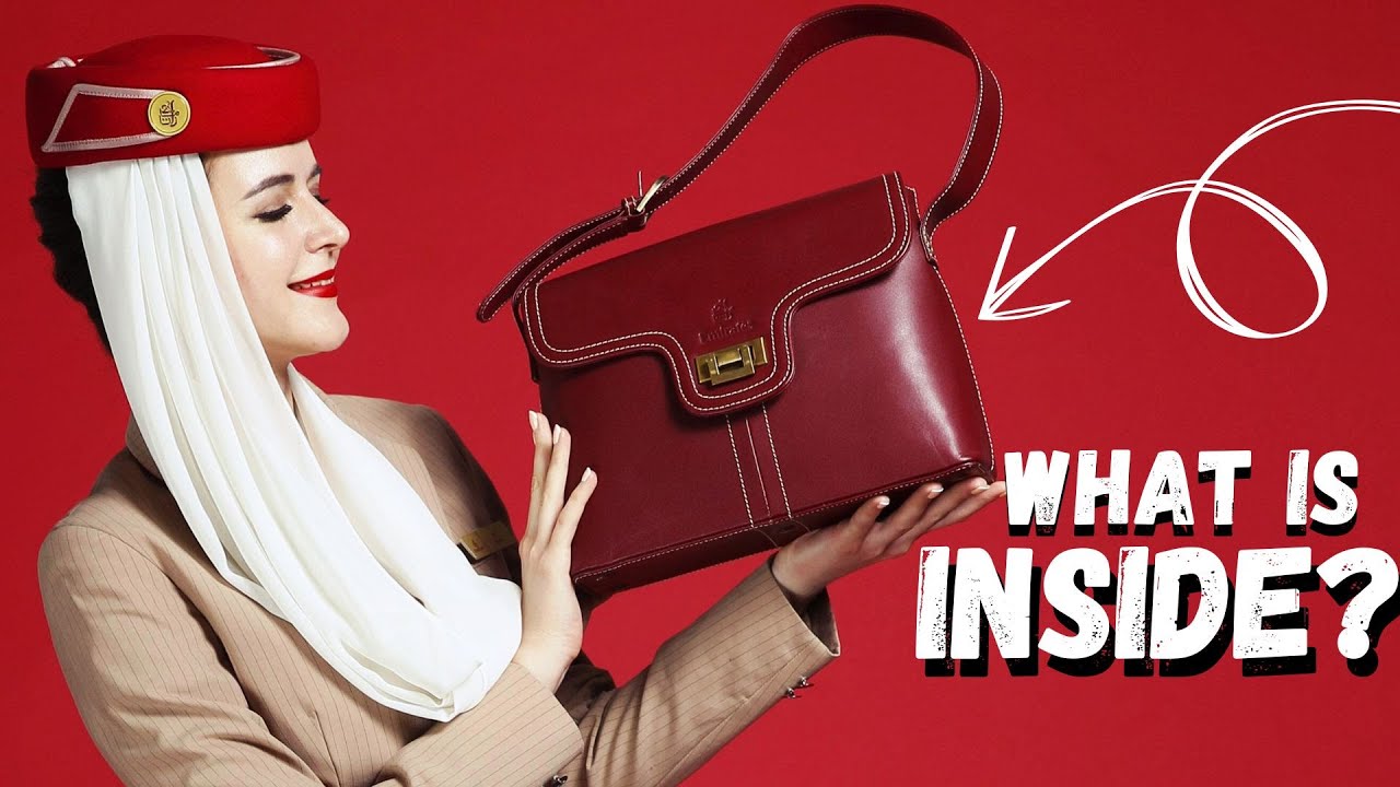 INSIDE MY EMIRATES CABIN CREW HANDBAG | What flight attendant carries in their bag for a flight
