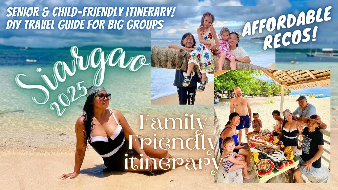 HOW TO TRAVEL IN SIARGAO WITH FAMILY [SENIOR & CHILD-FRIENDLY SIARGAO ITINERARY 2025] ARLI SABS