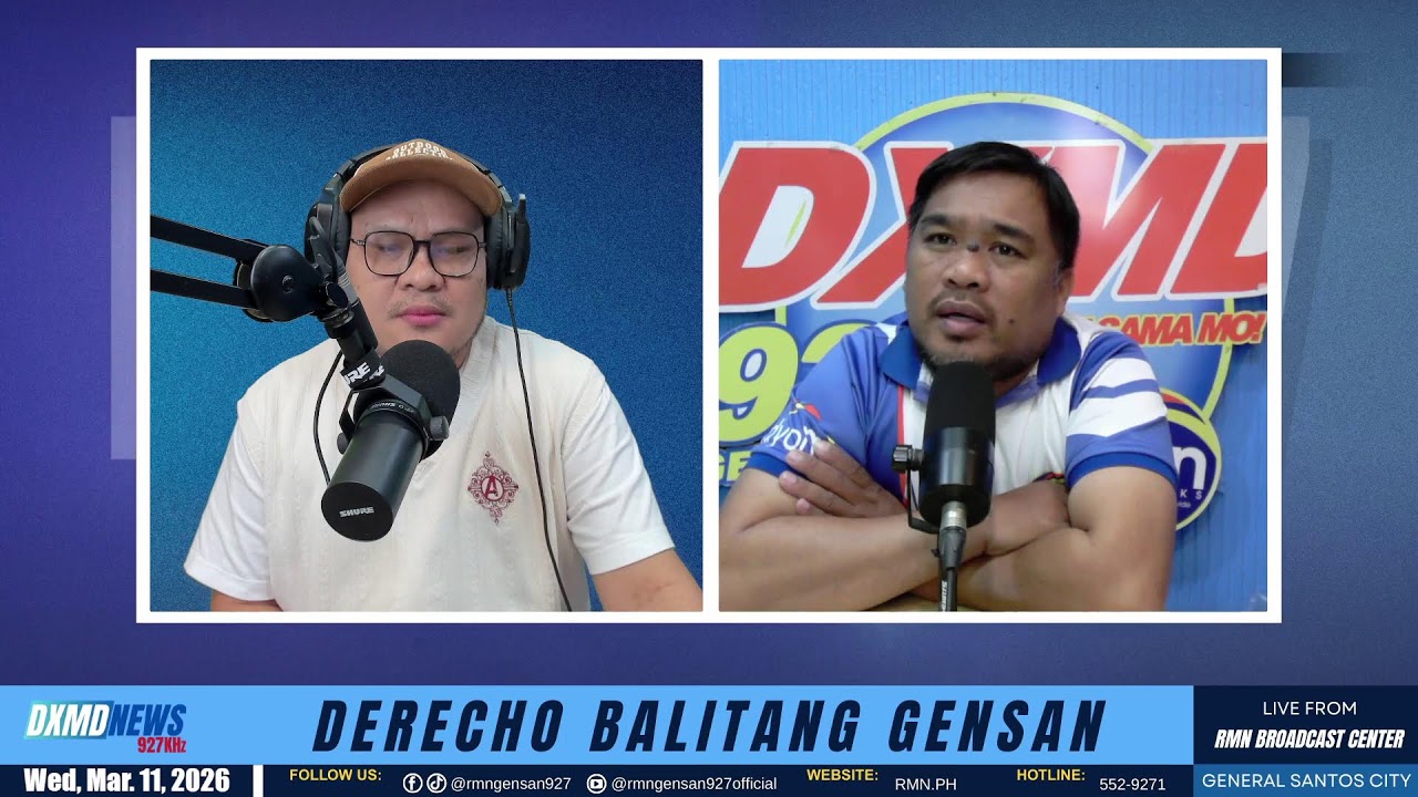 Derecho Balitang General Santos | Mar. 11, 2026 | 6:00AM - 6:30AM