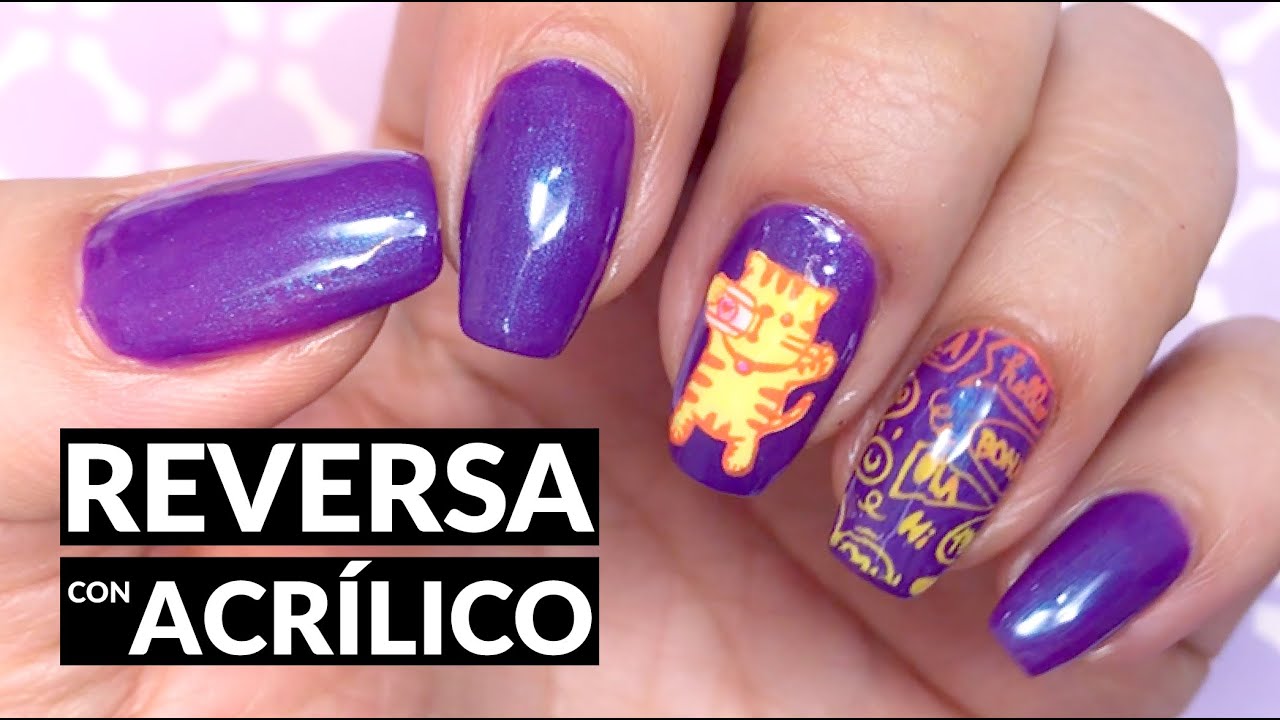 STAMPING EN REVERSA CON ACRÍLICOS Y SIN NEGRO!