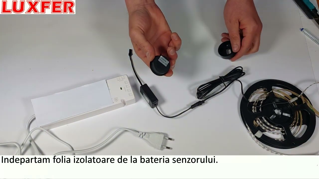 Banda led cu senzor wireless