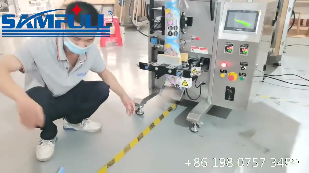 Automatic snacks small packing machine, vffs vertical form fill seal for candy biscuit