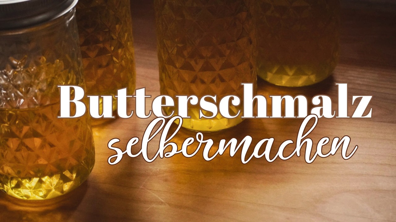 Ich kaufe kein Bratfett mehr!  Butterschmalz auf Vorrat selbermachen - Ghee Slowcooker Rezept