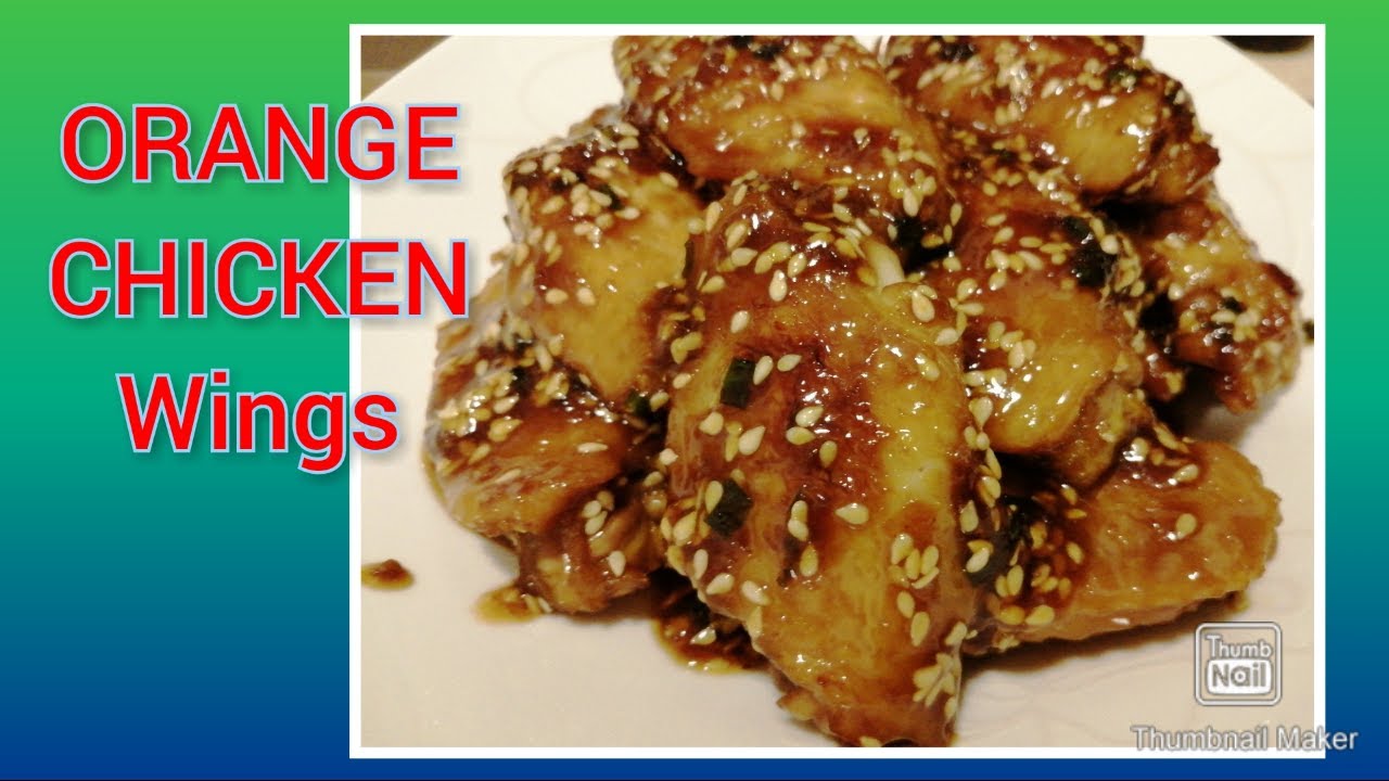 Yummy Orange Chicken Wings!