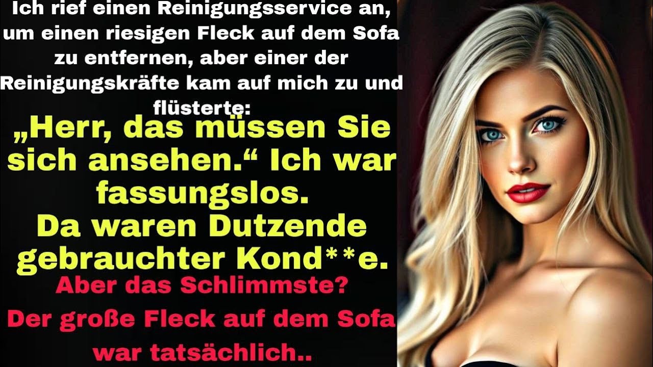 Der große Fleck auf dem Sofa war tatsächlich..