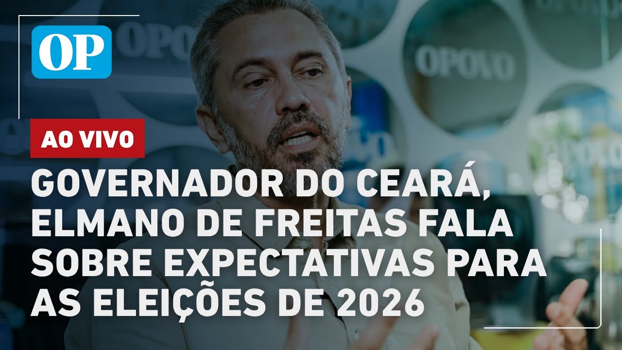 🔴AO VIVO: Elmano fala sobre eleições 2026, Ciro, segurança pública e outros temas; acompanhe