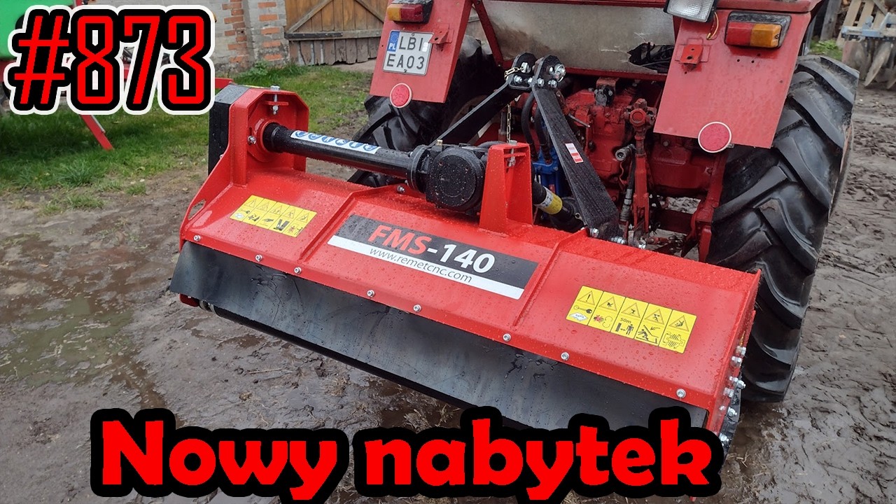 Kosiarka bijakowa do Władimirca - Remet FMS-140, mulczowanie po kukurydzy #873 #REBAKI24