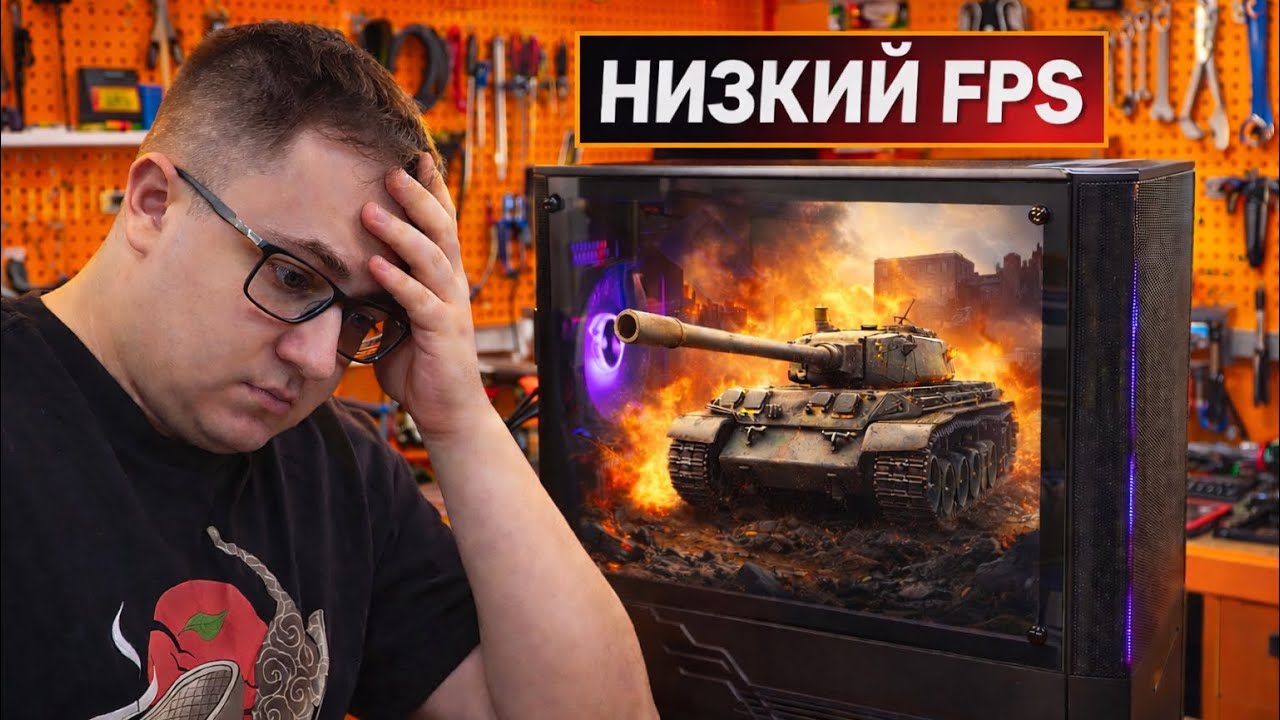У клиента резко падает FPS в Мир Танков! 🤬 