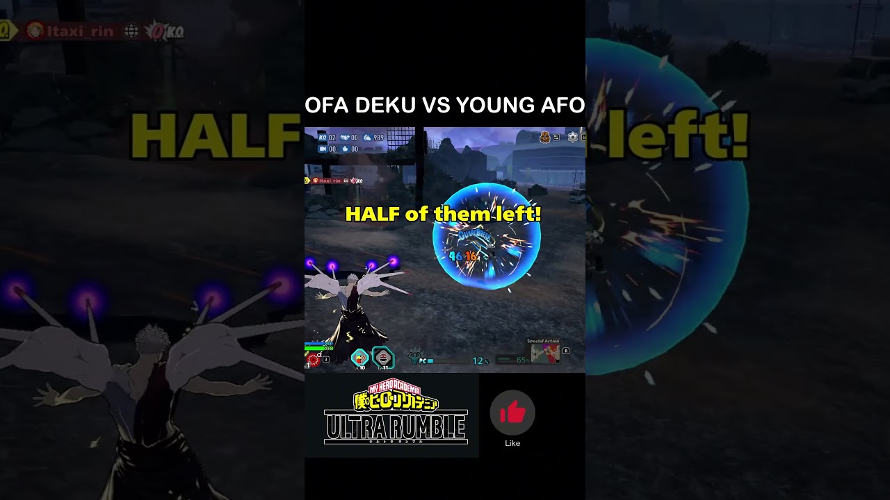 OFA DEKU VS YOUNG ALL FOR ONE [MY HERO ULTRA RUMBLE] #gaming #myheroultrarumble  #ultrarumblelive