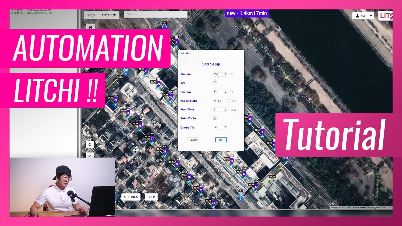 LITCHI AUTOMATION GRID WAYPOINTS Tutorial