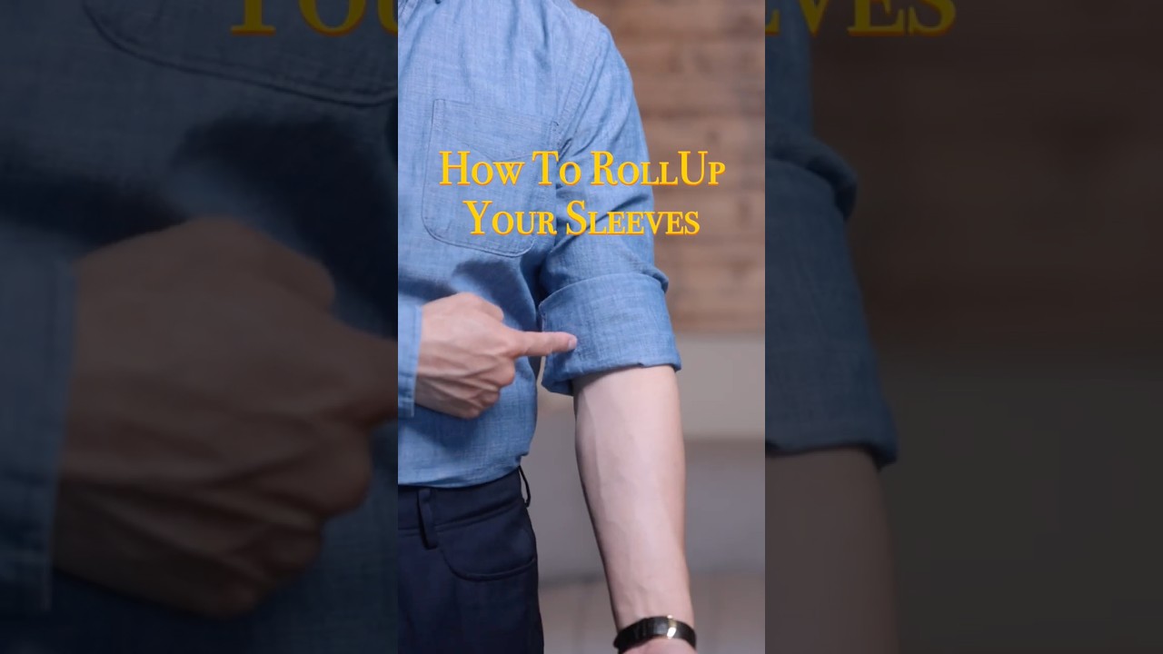 How To Roll Up Your Shirt Sleeves ( Easy and Simple way) #mensfashion #styletips #stylehack