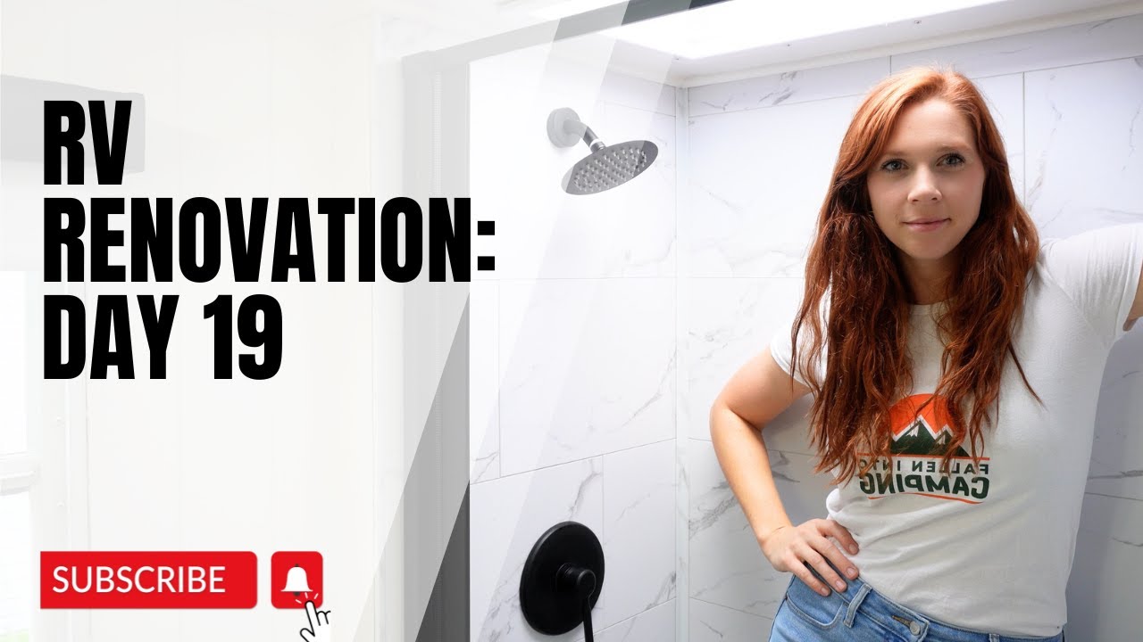 RV Renovation: Day 19 Installing Palisade Shower Tiles