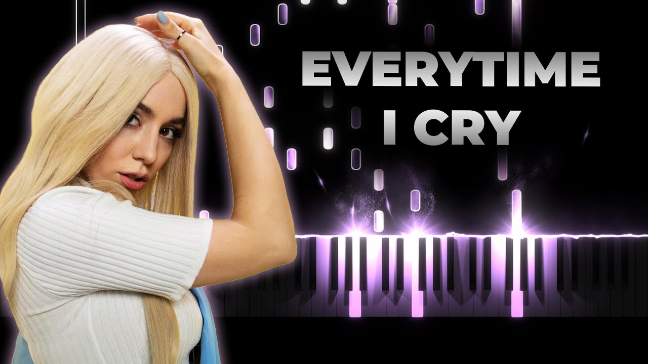 Ava Max EveryTime I Cry piano karaoke