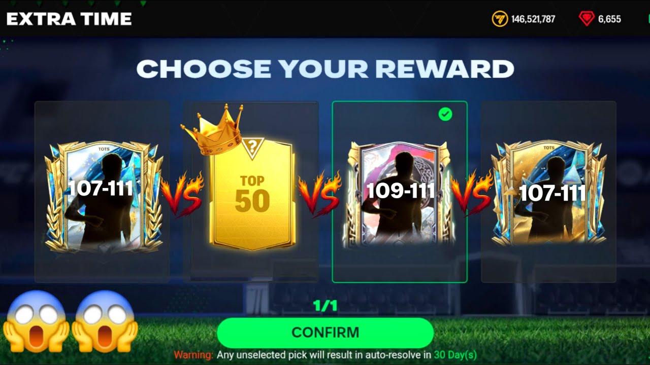 Ragnarok Daybreak Vs Top 50 Vs TOTS Extra Time Pick - FC MOBILE 