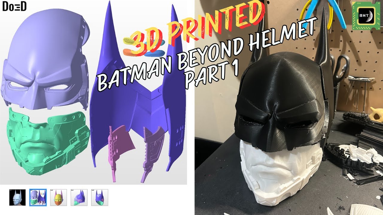 How to Make Batman Beyond Helmet Cosplay/Prop (Part 1) | Berto Made it!