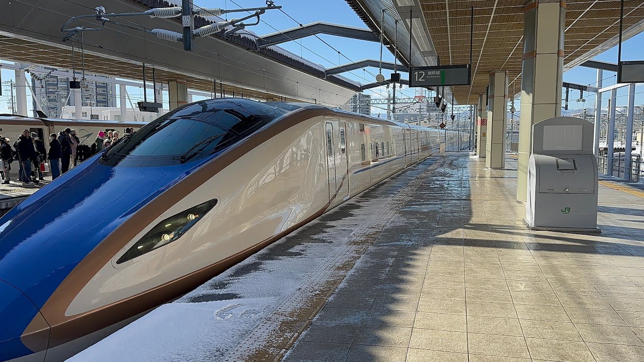 E7系かがやき507号長野駅到着