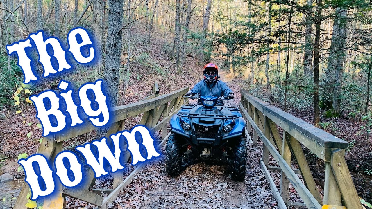 Going Down The “Big Down”—Scenic Overlook@South Pedlar ATV Trails: Yamaha Kodiak 700 & Honda Rancher