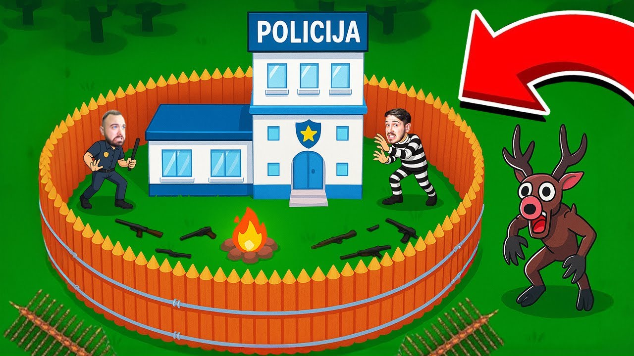 IMPE I JA PRAVIMO POLICIJSKU STANICU U 99 NOĆI U ŠUMI !!! *SPECIJAL*