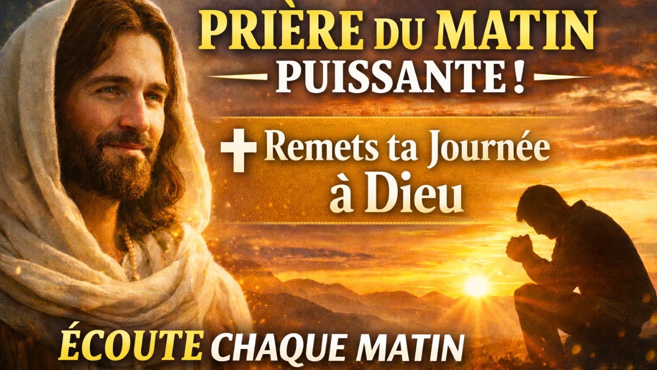 PRIÈRE DU MATIN PUISSANTE 🌅 | Remets ta Journée à Dieu et Reçois Paix, Protection et Guidance
