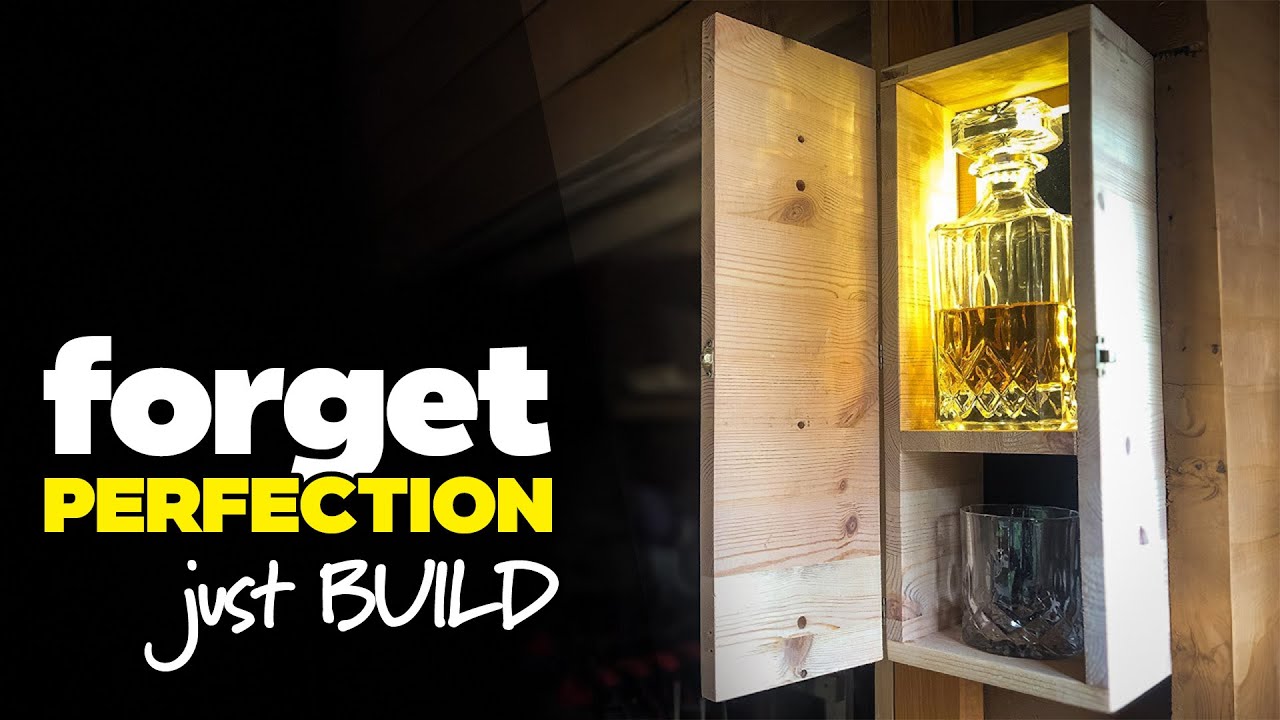 Minimal Effort, Big Payoff: My Scrap Wood Whiskey Cabinet