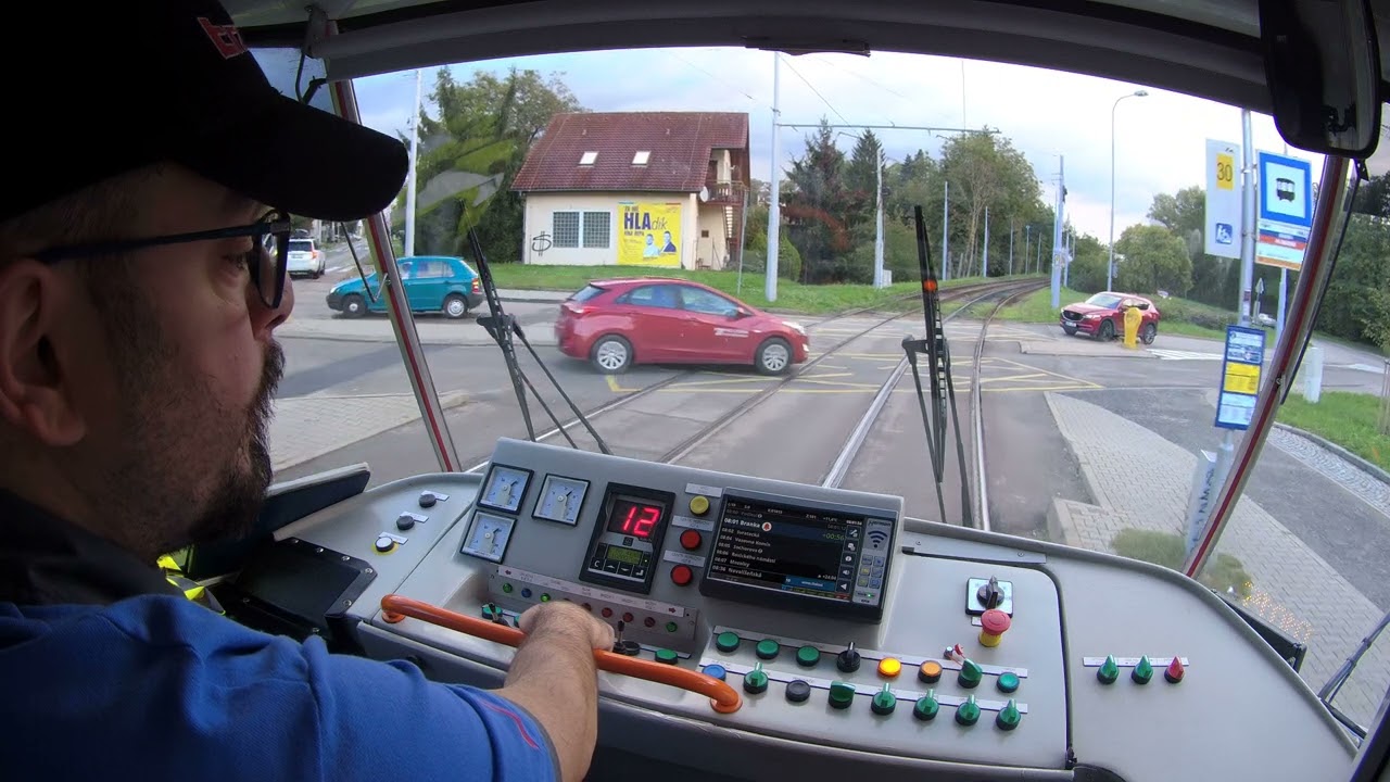Linka 10 -- 2x T3 [Cab View] : Bystrc, Ečerova --- Novolíšeňská