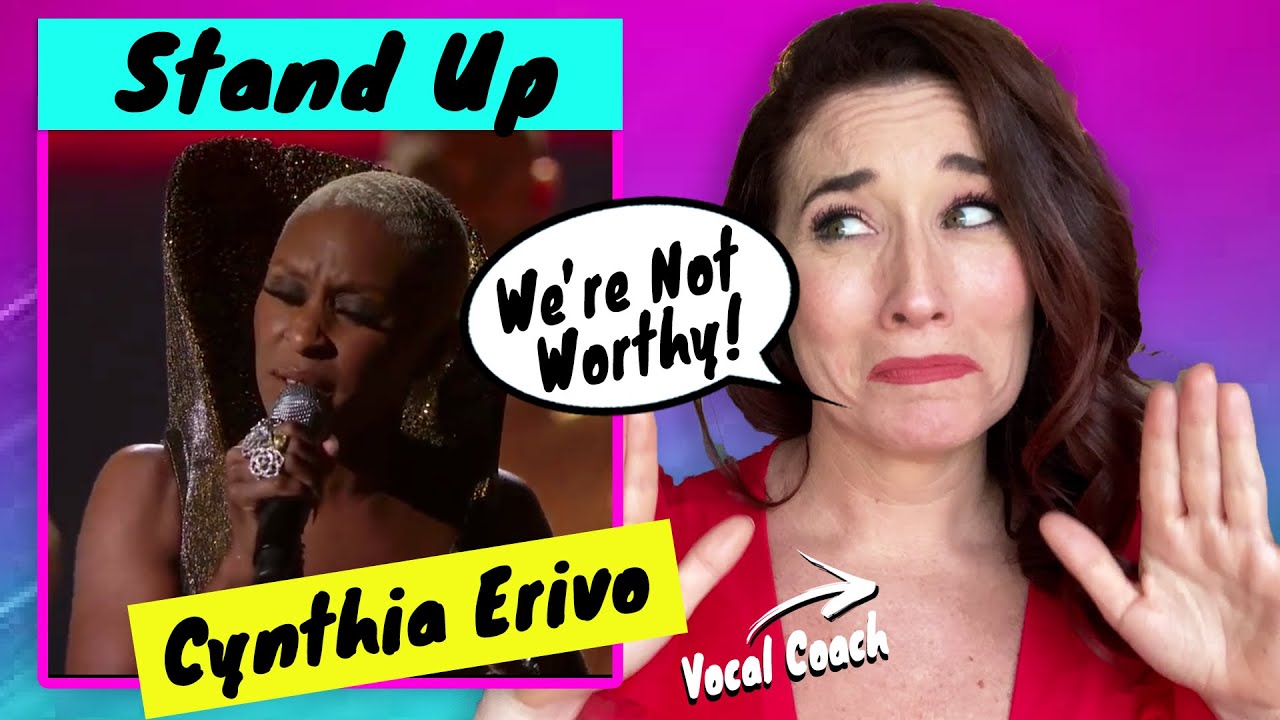 Реакция преподавателя вокала Синтии Эриво — Stand Up | ВАУ! Она была...