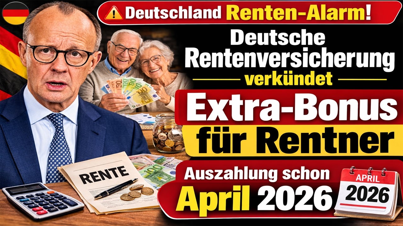 🚨 Deutschland Renten Alarm | Extra Bonus für Rentner bestätigt | Deutsche Rentenversicherung Update