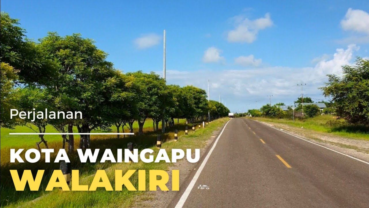 Beginilah Pemandangan Di Sepanjang Jalan Menuju Wisata Alam Pantai Walakiri, Sumba