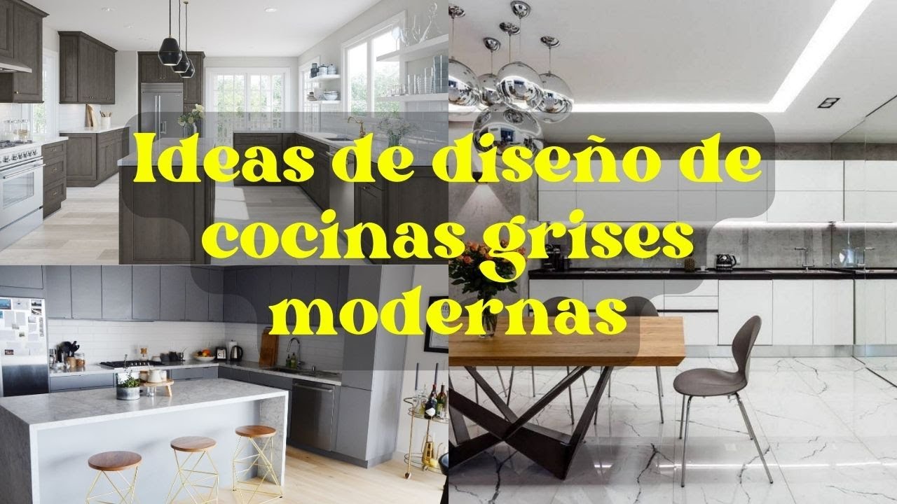 Ideas de diseño de cocinas grises que crean un espacio de cocina moderno, elegante y con estilo