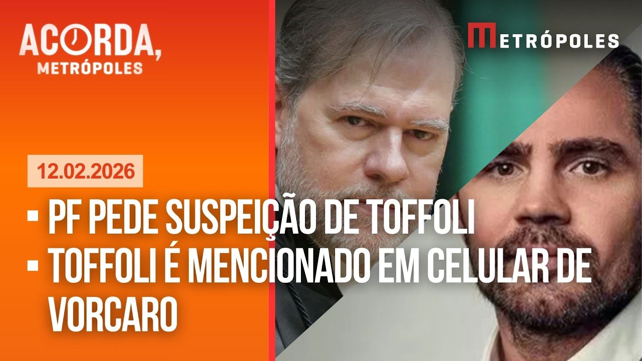 AO VIVO: PF pede suspeição de Toffoli após conversas em celular de dono do Master, Daniel Vorcaro
