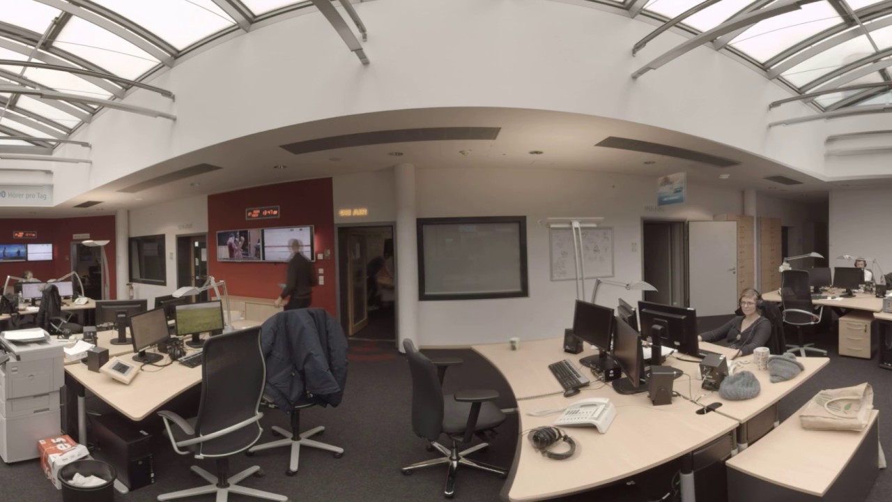 Das Herzstück des MDR Funkhauses in Erfurt (360°) | MDR