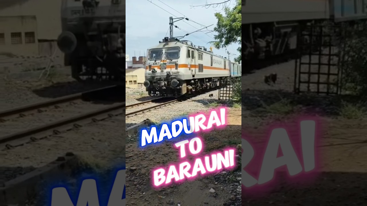 🤩Madurai to Bihar New Train Service 💥#madurai #barauni #indianrailways #shorts #chennai #newtrain✨