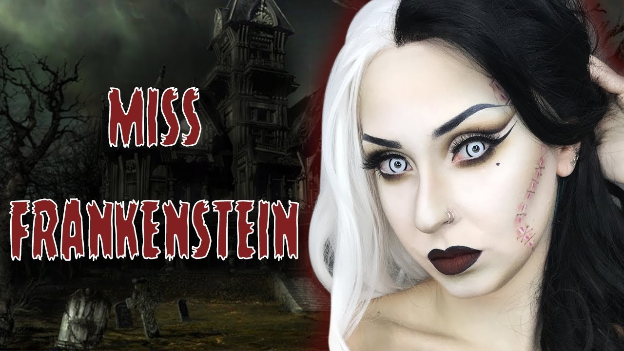 Miss Frankenstein Makeup HALLOWEEN 2017