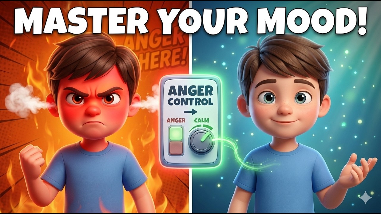 How Kids Can Control Anger 😤🧠 | 3 Easy Calm-Down Tricks That Work