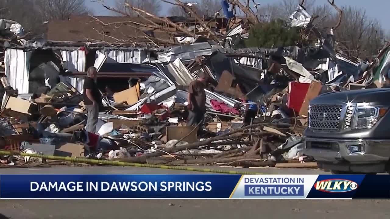 Around 75% of homes in Dawson Springs believed to have been destroyed due to tornado