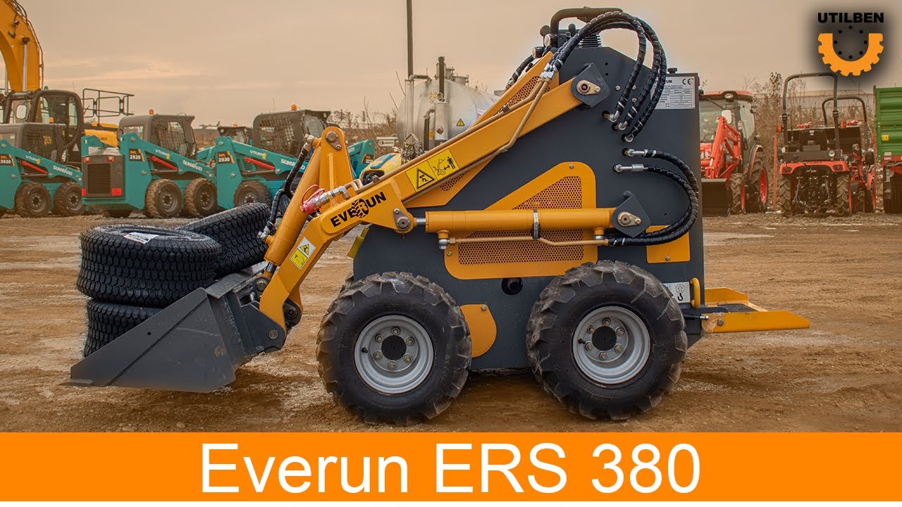 Cum se opereaza miniîncărcătorul Everun ERS380 pe roți - UTILBEN