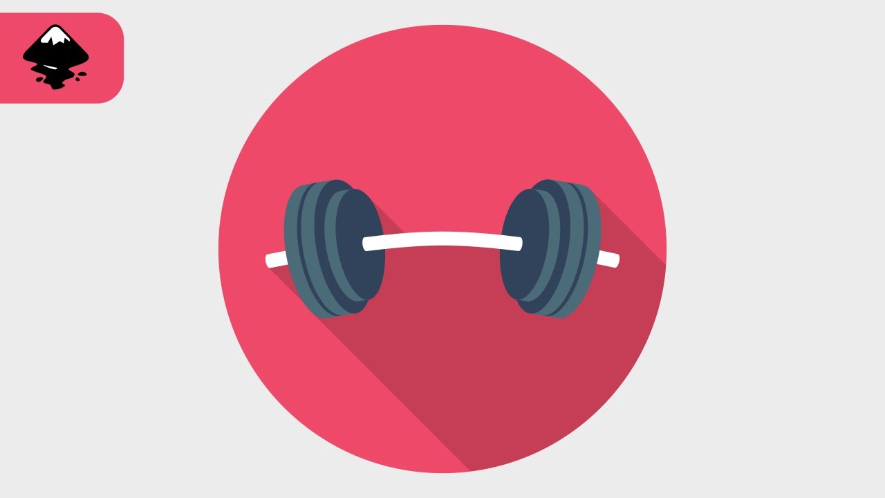 Create a Barbell Icon in Inkscape