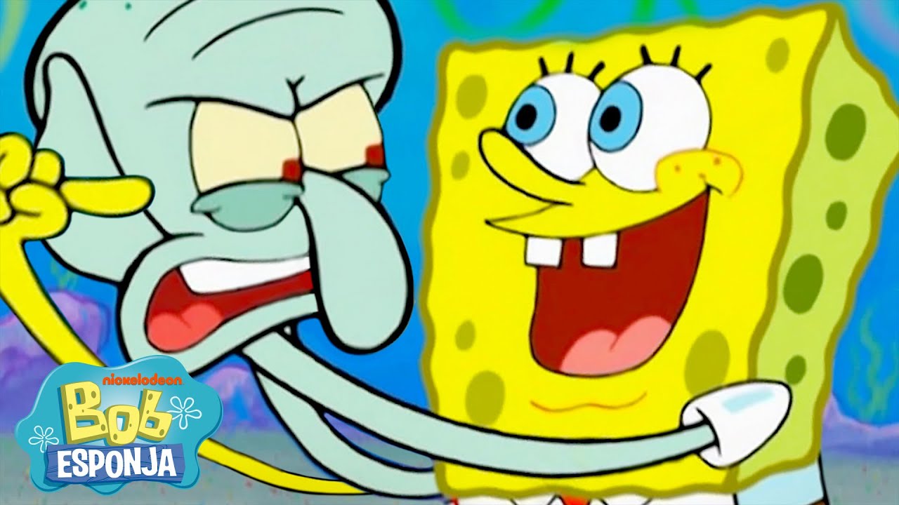 Bob Esponja | Lula Molusco Preso com Bob Esponja por 2 Horas Seguidas 💀 | Bob Esponja em Português